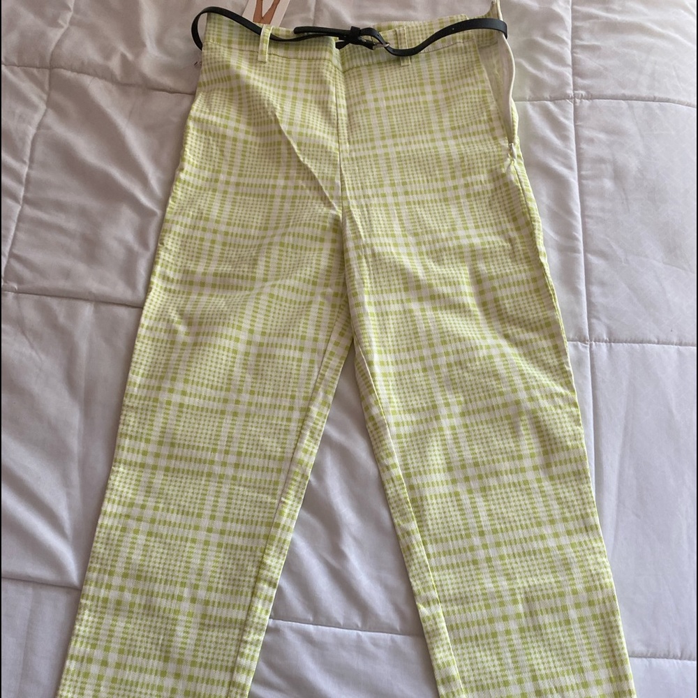 Light Green Houndstooth Pants